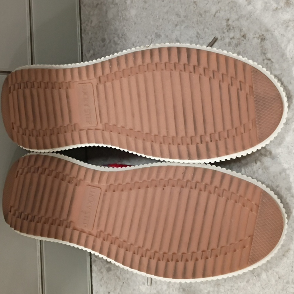 Platform Crochet Boho Sneakers Lucky Brand Size 10 - Picture 7 of 7